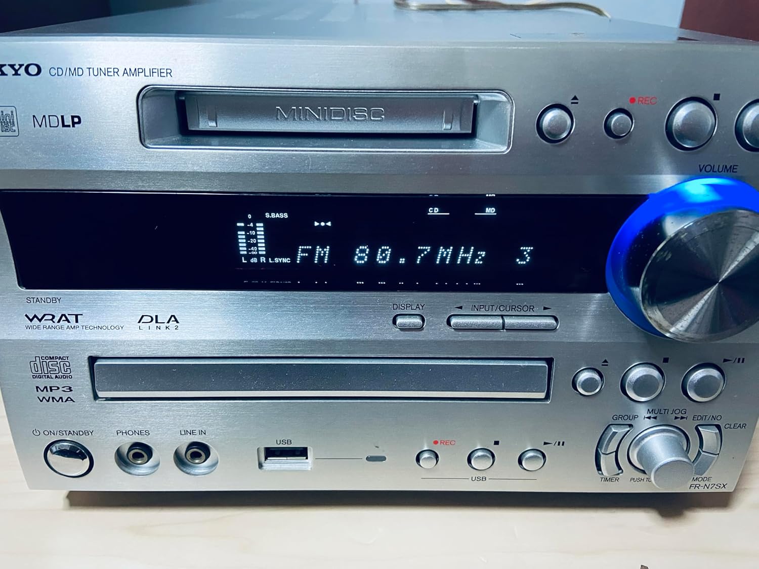 ONKYO FR-N7SX CD/MDチューナーアンプシステム センターユニット