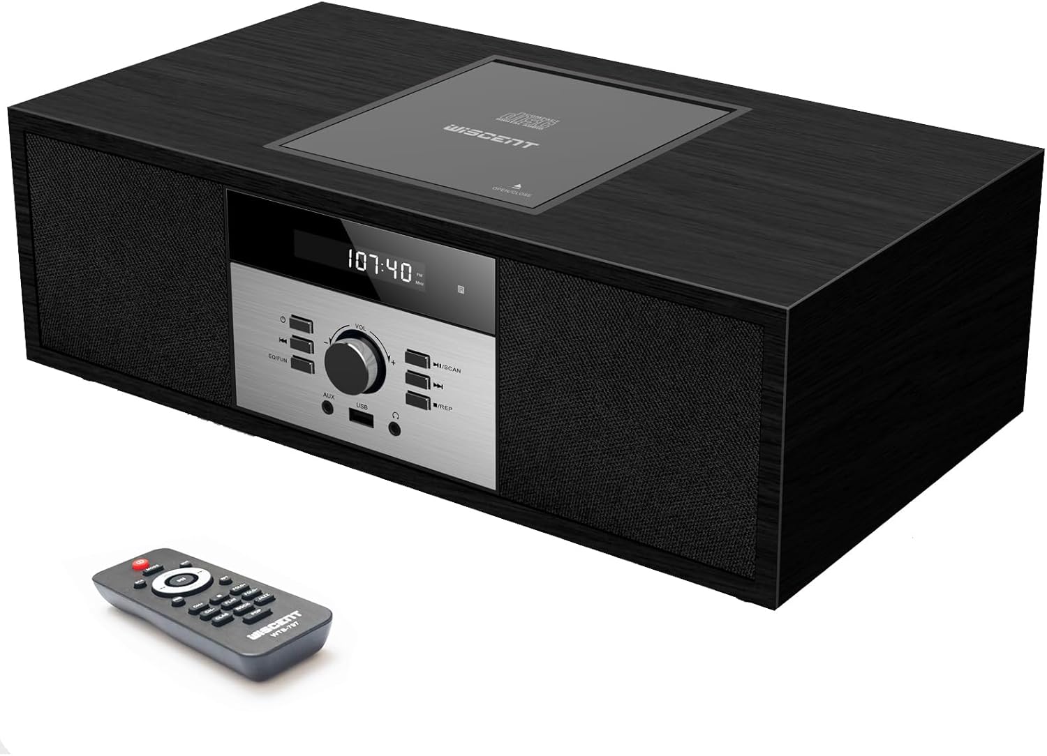レトロなBluetooth対応HiFiステレオシステム（USB/MP3/FMラジオ）
