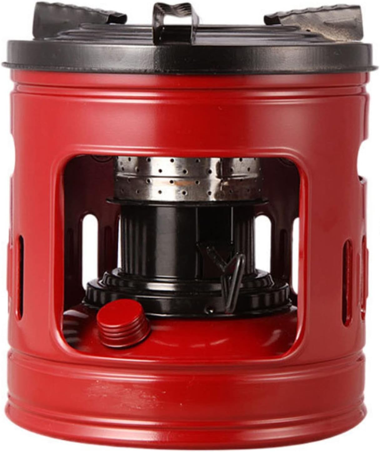 屋外用ポータブル石油ストーブ 煮炊き専用 1.5L (レッド)