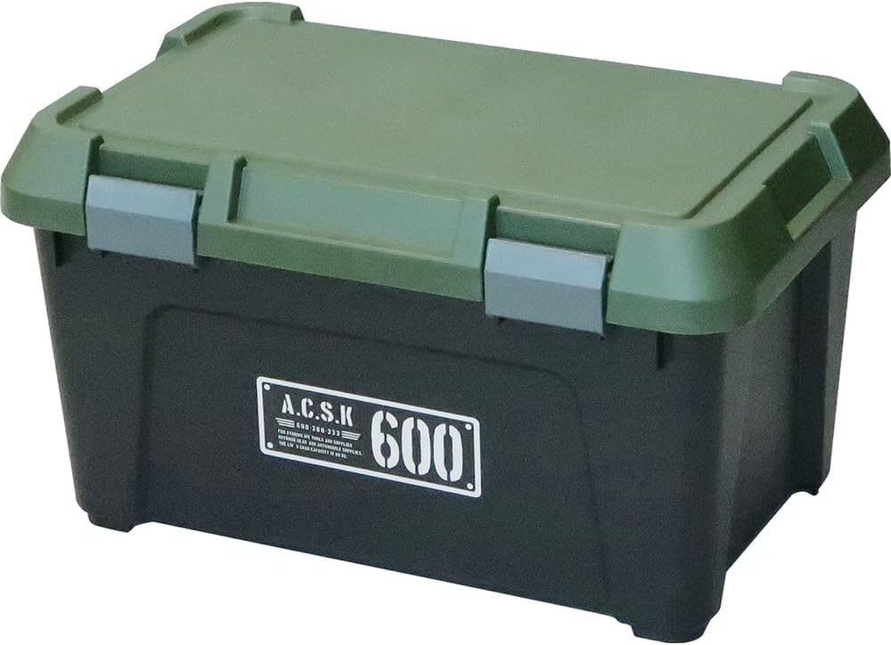 日本製 アウトドア収納ボックス 耐荷重80kg 車載用 60×38×33cm