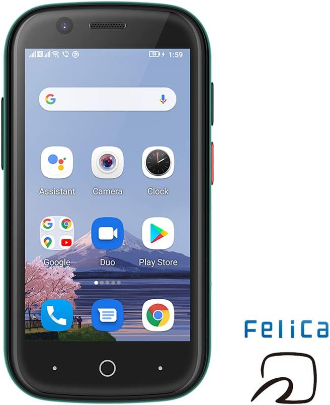 FeliCa対応アンドロイド10スマホ「Unihertz Jelly 2」 2000mAhバッテリー・6GB/128GB