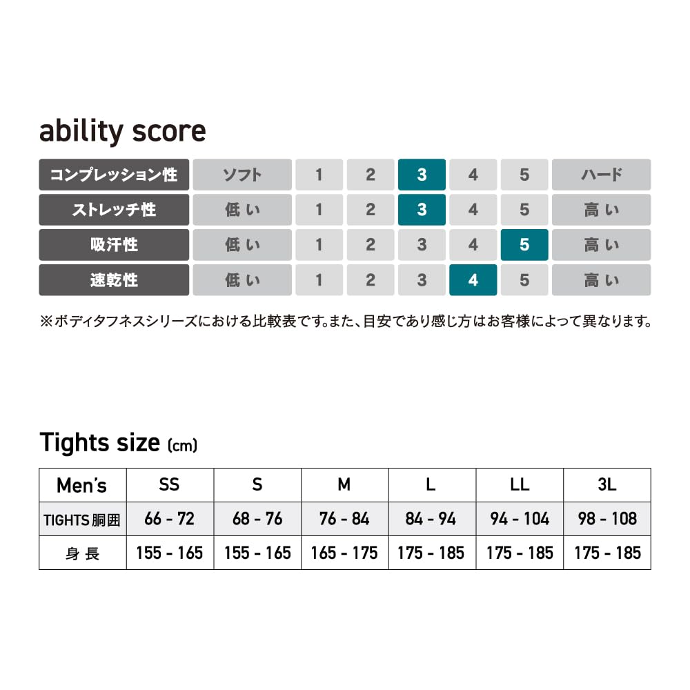 冬用防風ロングタイツ 【吸汗速乾・消臭】 ブラック Lサイズ