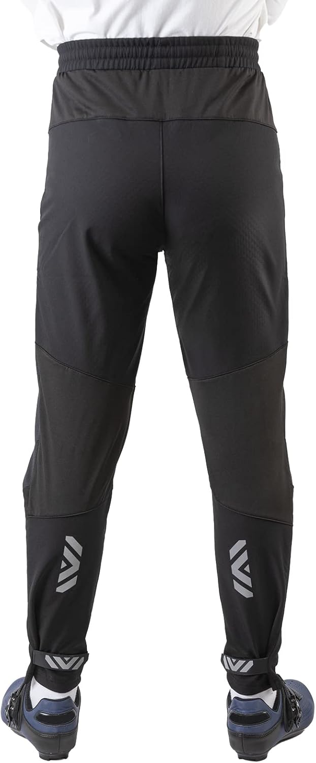 防寒防風裏起毛サイクリングパンツ メンズ冬用ストレッチパンツ