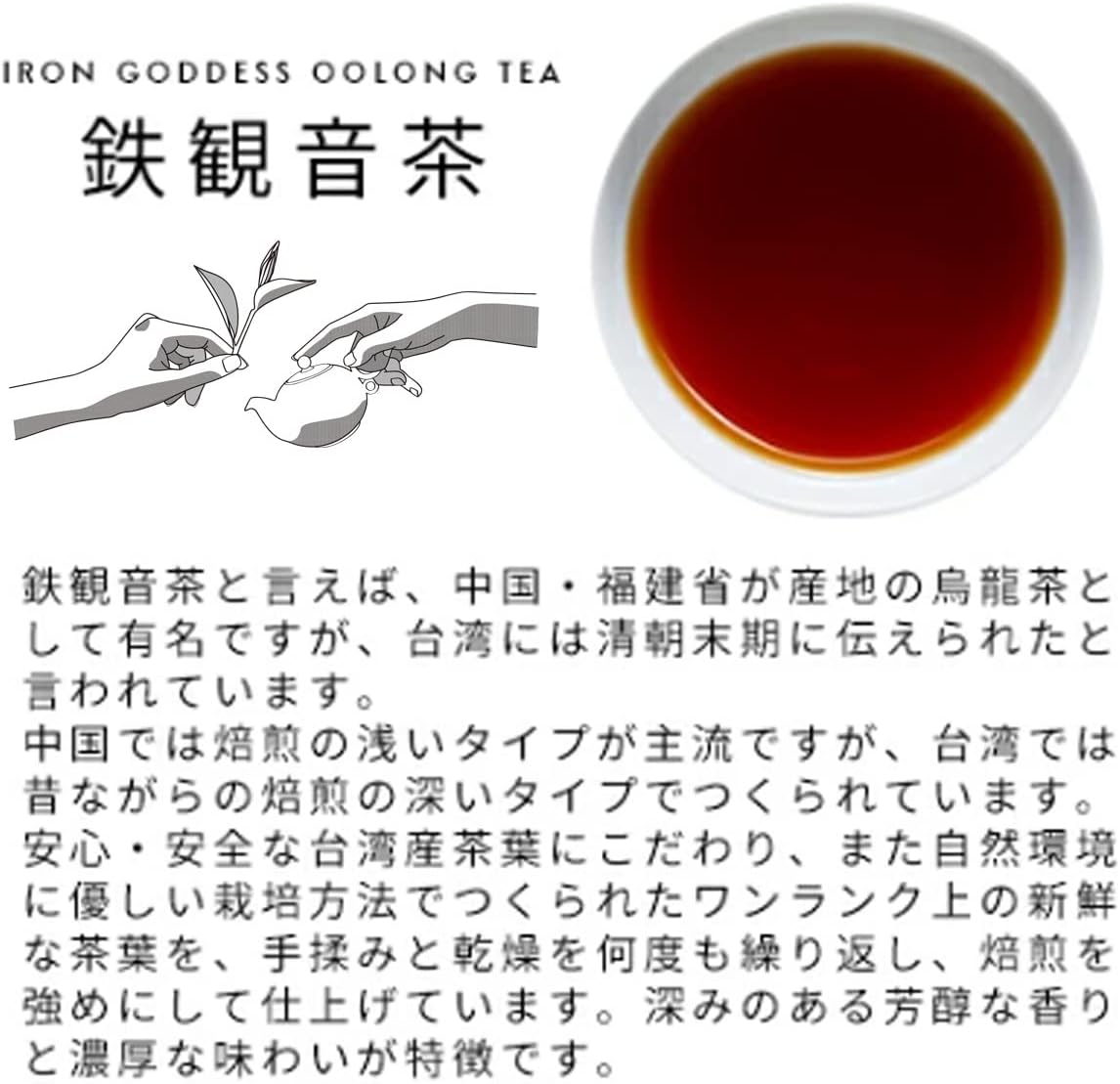 台湾産鉄観音茶ティーバッグ (1.5g×120P) - 水出し中国茶 ウーロン茶【業務用】