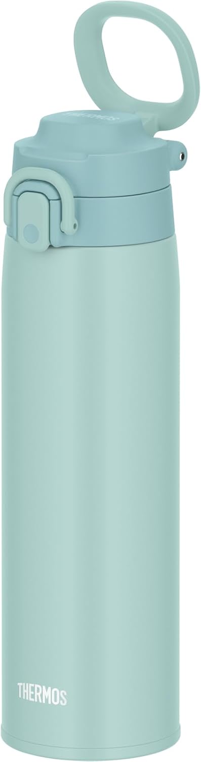 真空断熱ミントブルー水筒 750ml キャリーループ付き