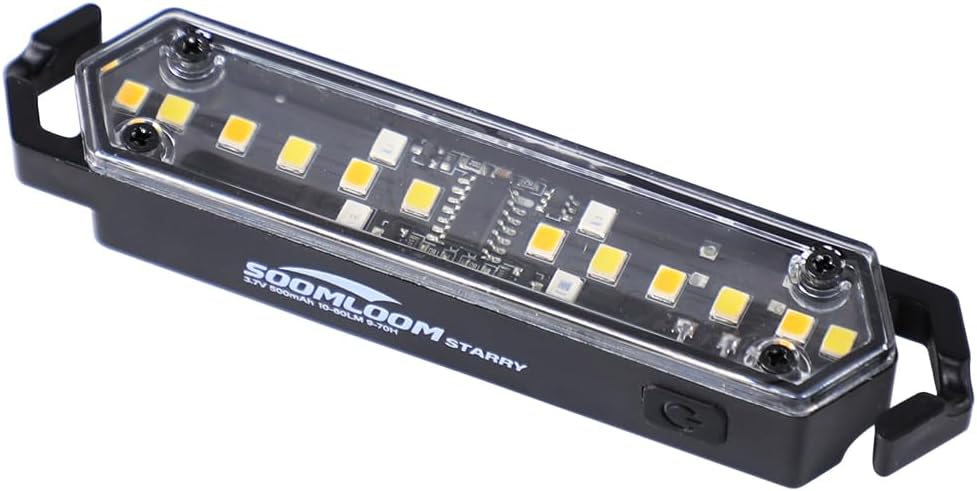 Soomloom ガイロープ LED ライト 充電式 軽量 防水 磁石内蔵 アウトドア テント用