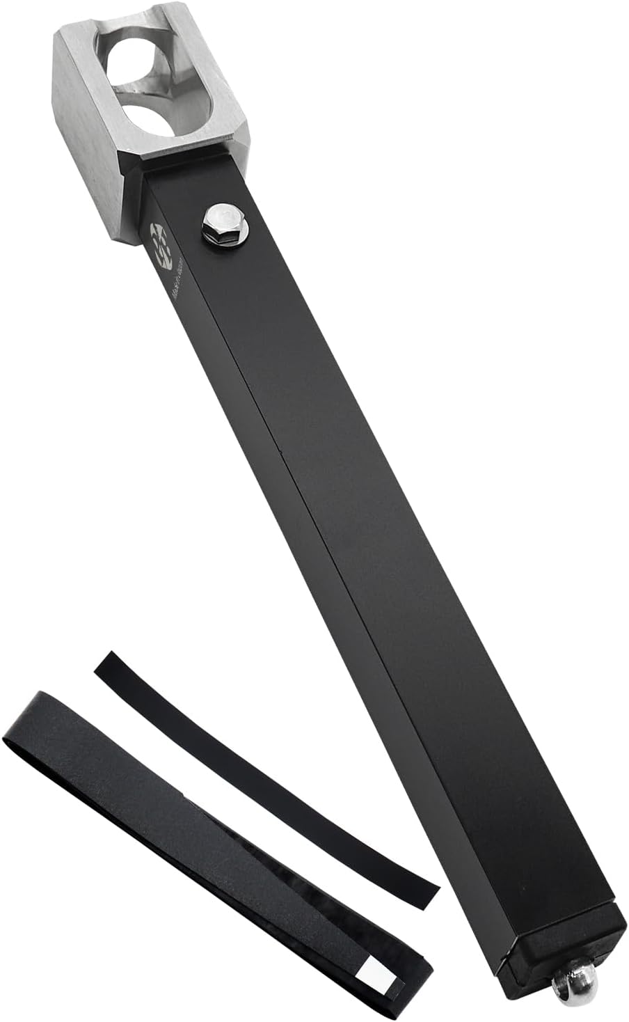 日本製コンパクトペグハンマー ステンレス製 ストレート型 (ラバーグリップ付)