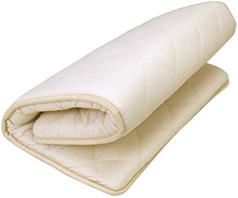 ベビーお昼寝敷布団 日本製 三層構造 綿100％ 約70×120cm キナリ色
