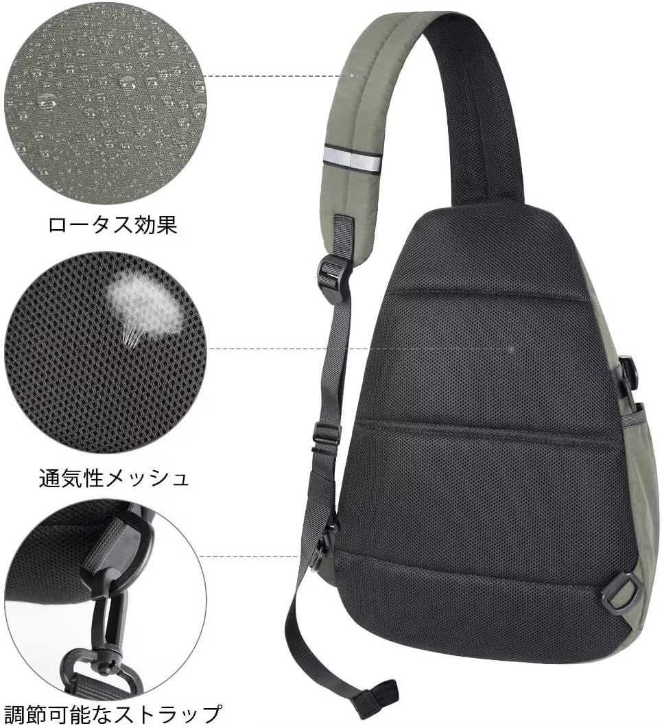 軽量シンプルメンズショルダーバッグ｜ワンショルダー肩掛け鞄