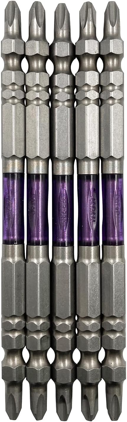 アネックス 龍靭ビット 両頭スリム +2×110mm 5本セット