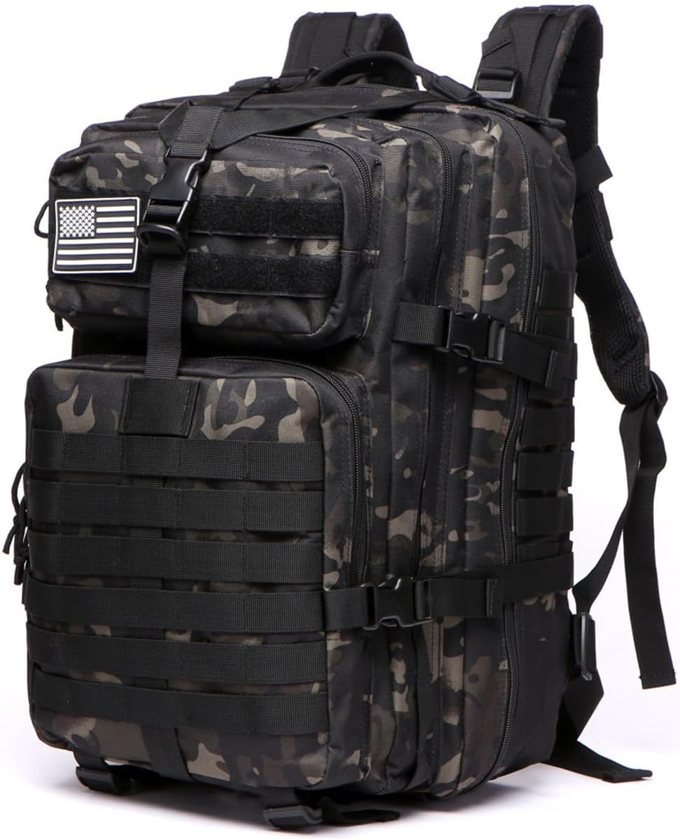 耐久性ナイロン製防水フィッシング・ハンティングバックパック 50L