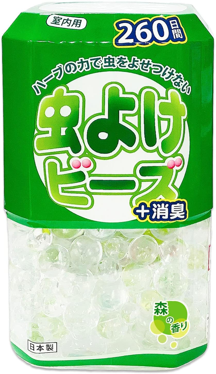 ユーカリオイル使用 室内用ハーブ虫よけビーズ 森の香り (260日用)