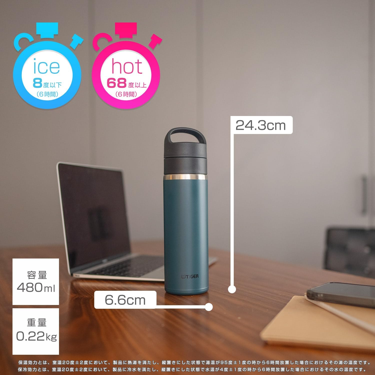 真空断熱炭酸ボトル 480ml レイクブルー タイガー魔法瓶