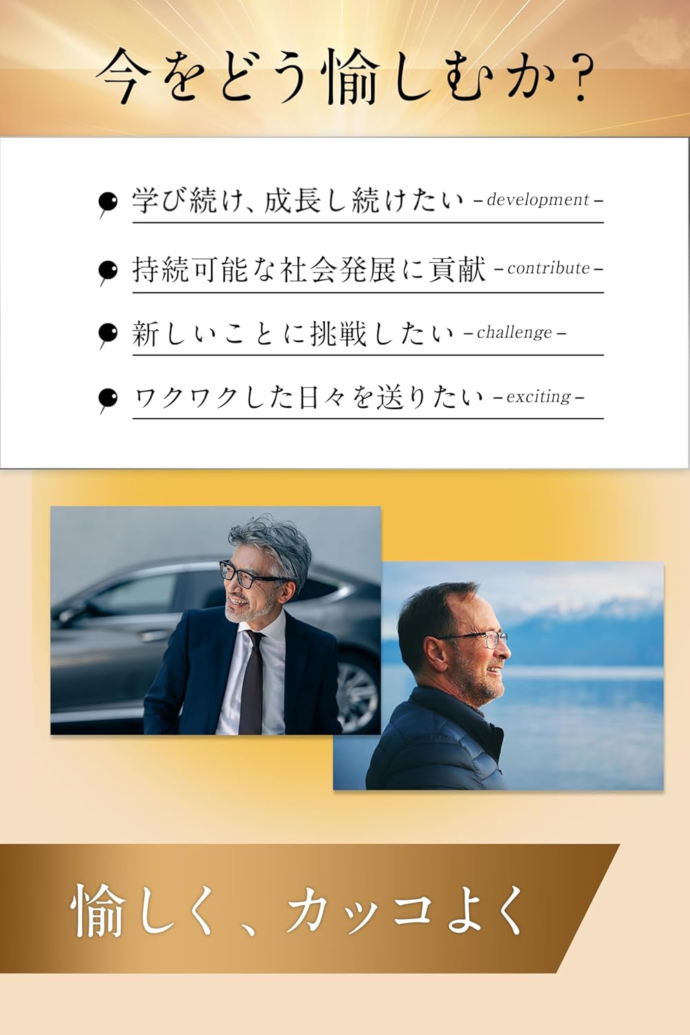 エイジングケアサプリ「PLATINUM」30日分（ウロリチンA・レスベラトロール・コエンザイムQ10・60粒入）