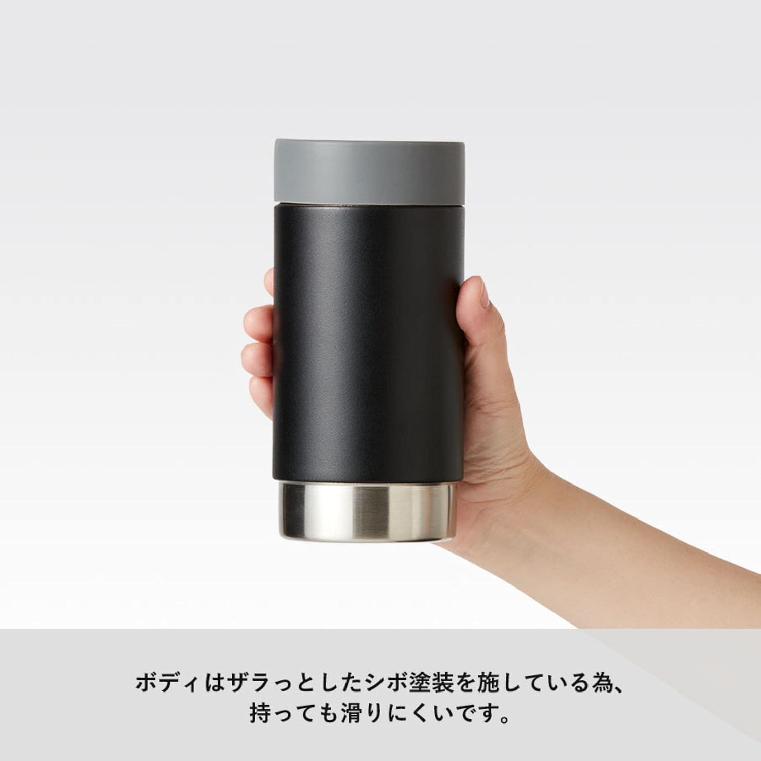 保冷 ペットボトルホルダー ステンレス製 500ml 対応 2way おしゃれ ブラック