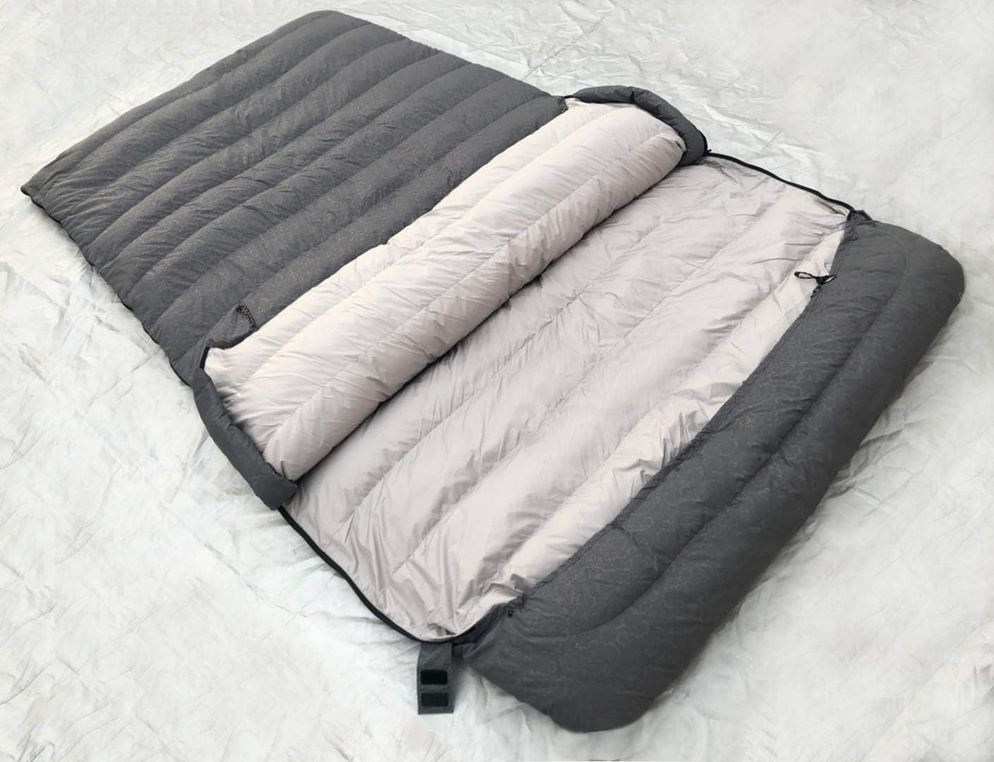 マミー型ダウン寝袋（93％ダウン）- 3シーズン対応、-40℃対応、全開可、2人用