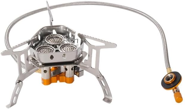 キャンプ用折りたたみガスバーナー【6.8KW】ポータブルストーブ 防災・アウトドア対応