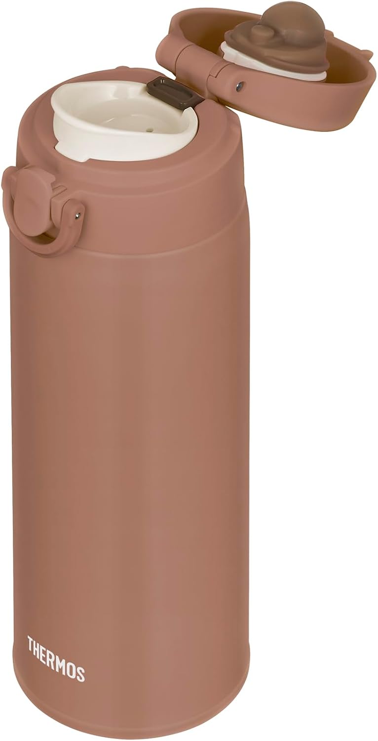 サーモス 真空断熱ケータイマグ 500ml ブラウン お手入れ簡単 ワンタッチボトル