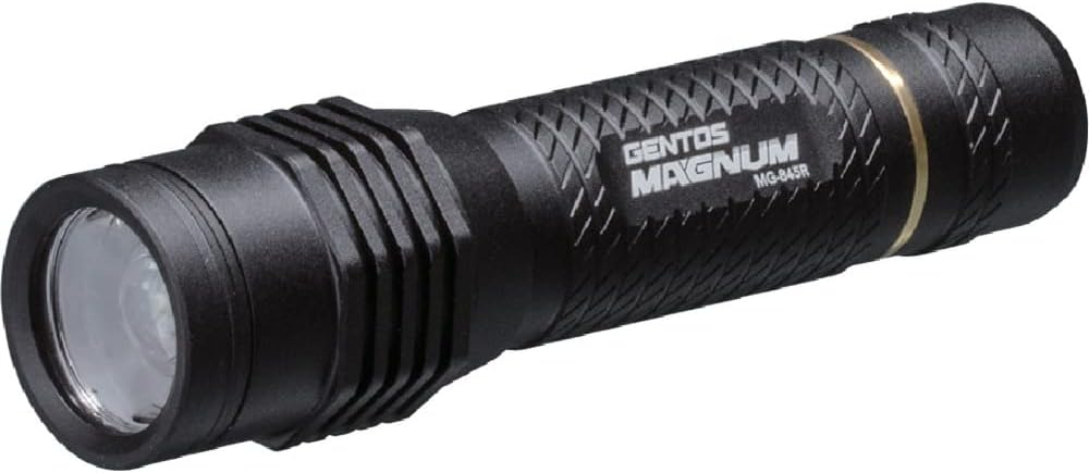 GENTOS LED懐中電灯 マグナム|耐水・耐塵・転がり防止|明るさ240-470ルーメン