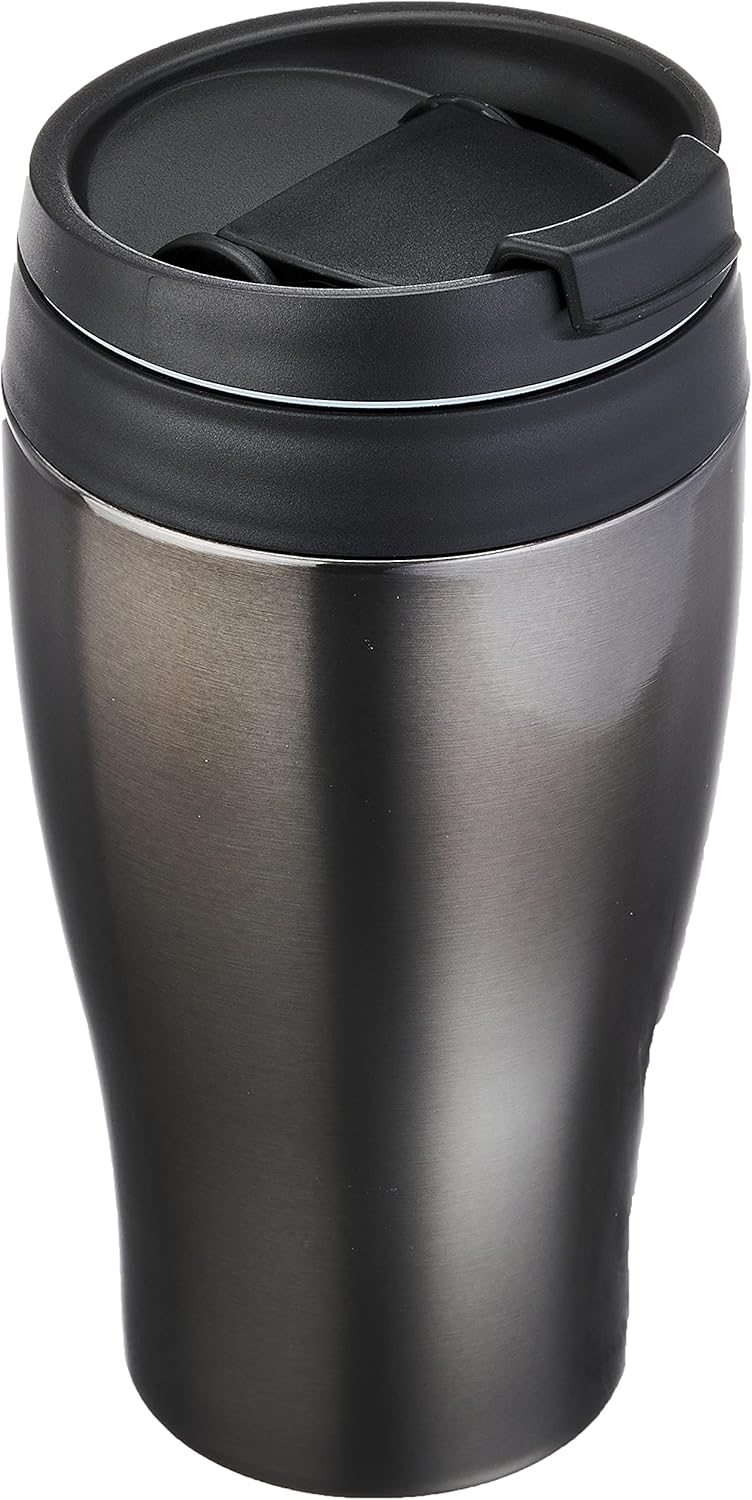 真空断熱ふた付きタンブラー 360ml ブラック