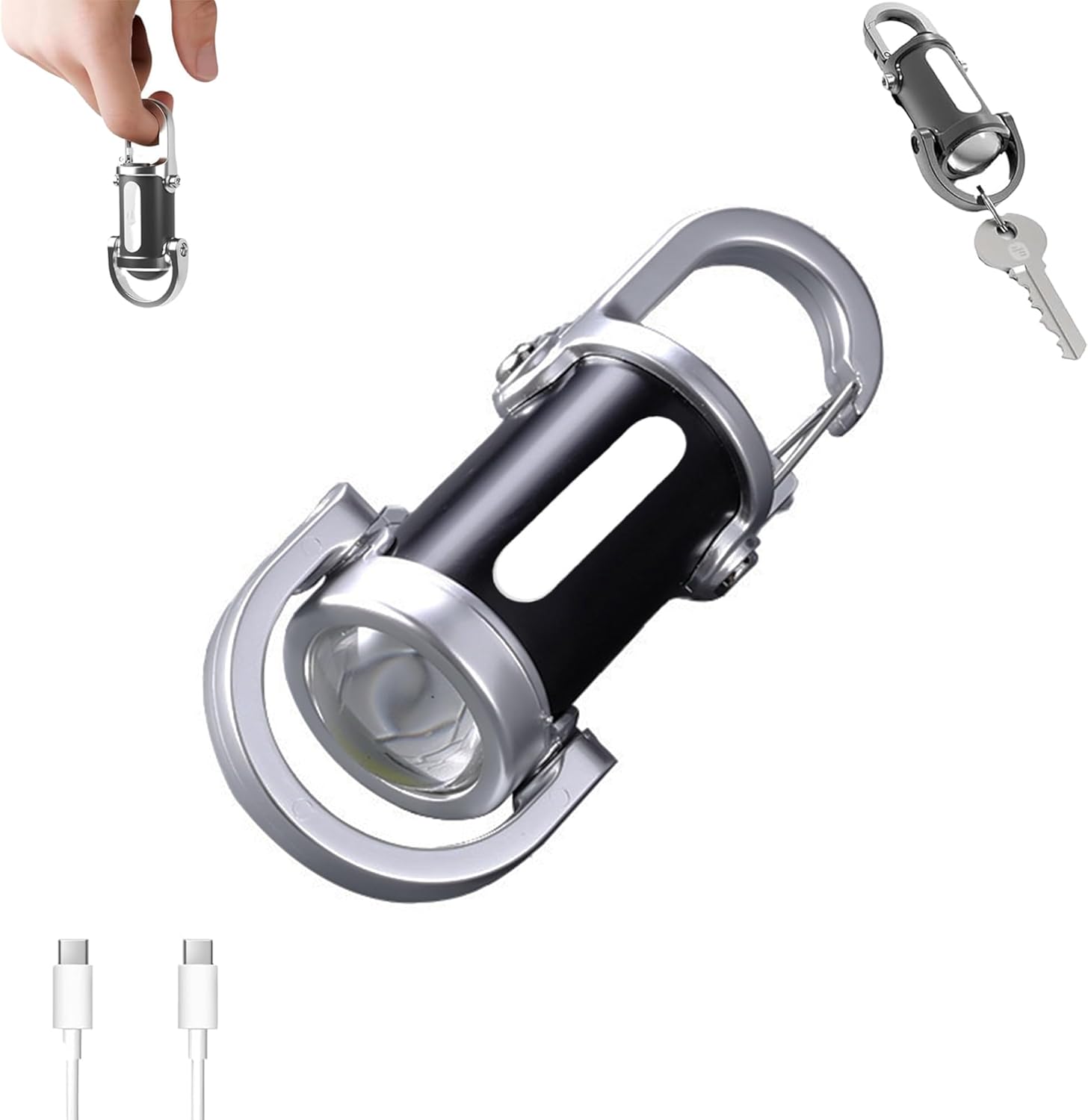 USB充電式防水ミニLEDライト・多機能キーホルダー【1200ルーメン】【超軽量70g】アウトドア用