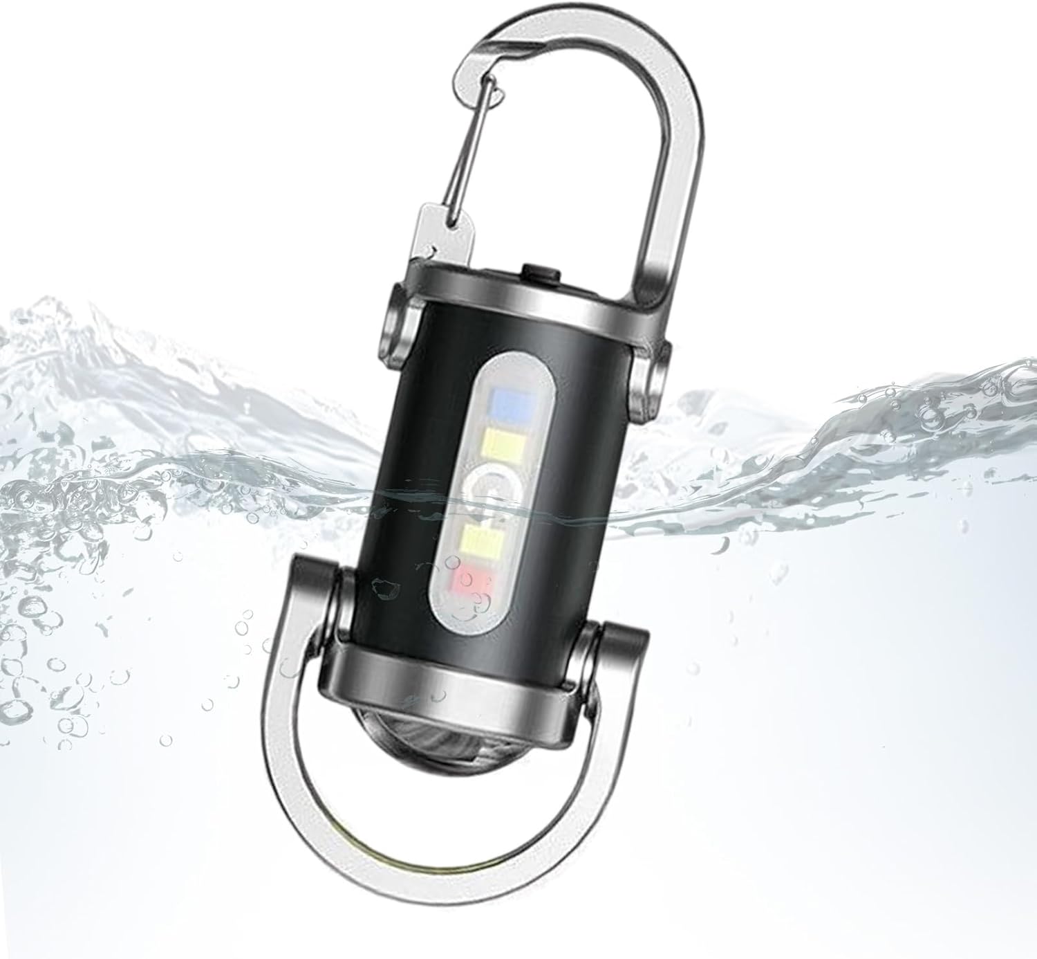 ポータブル防水USB充電式LEDキーチェーンライト - 超高輝度・ミニサイズ・緊急用