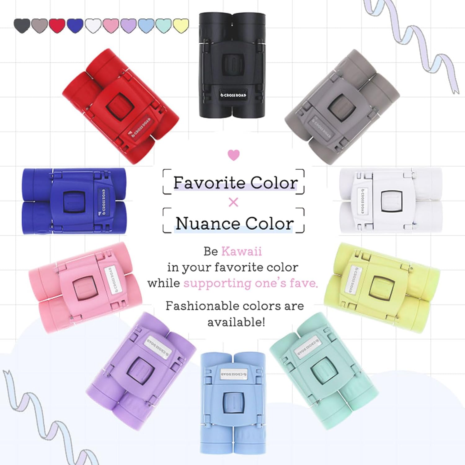 コンサート・ライブ用 軽量コンパクト双眼鏡 10倍倍率 グレージュ