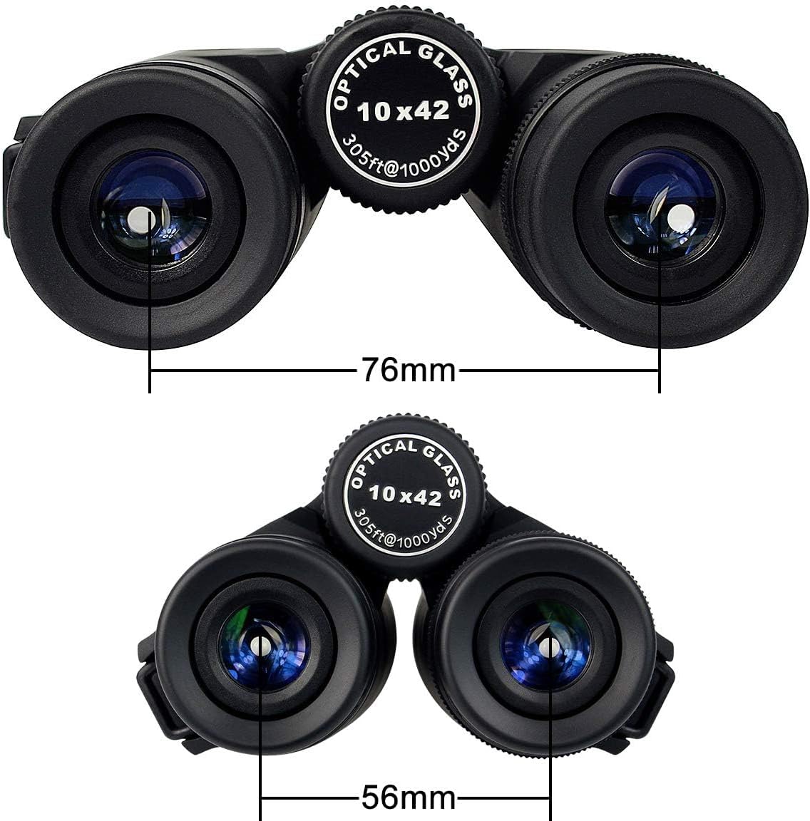 ライブ観賞用 SVBONY SV21 双眼鏡 10x42mm ダハ式 高倍率 メガネ対応 ブラック