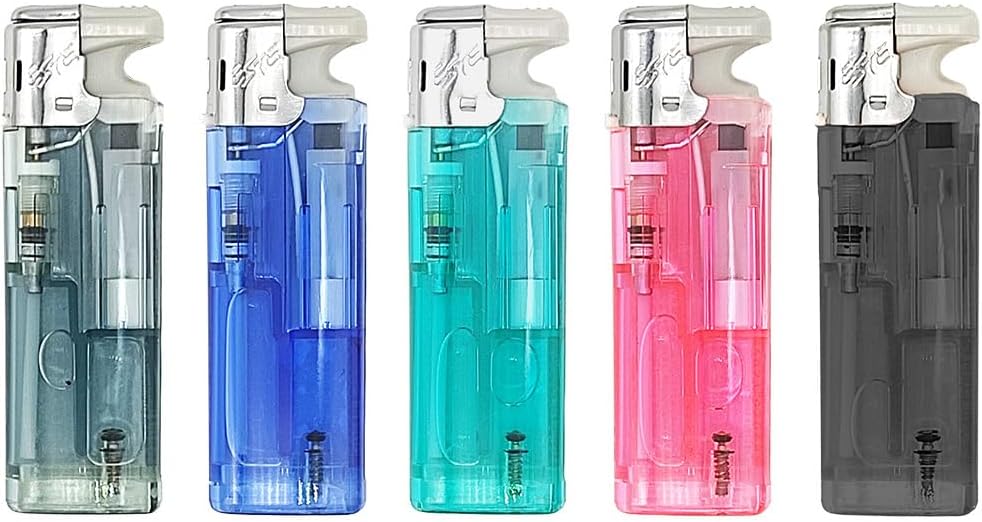 着火用ターボジェットライター 5色セット ガス詰替可