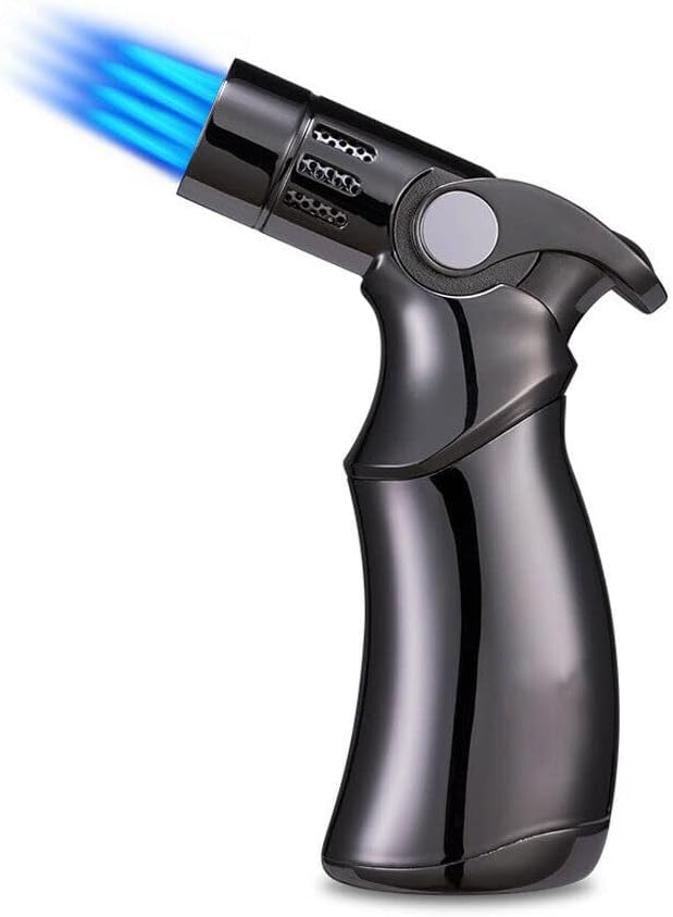 キャンプ用防風直噴ターボライター シルバー