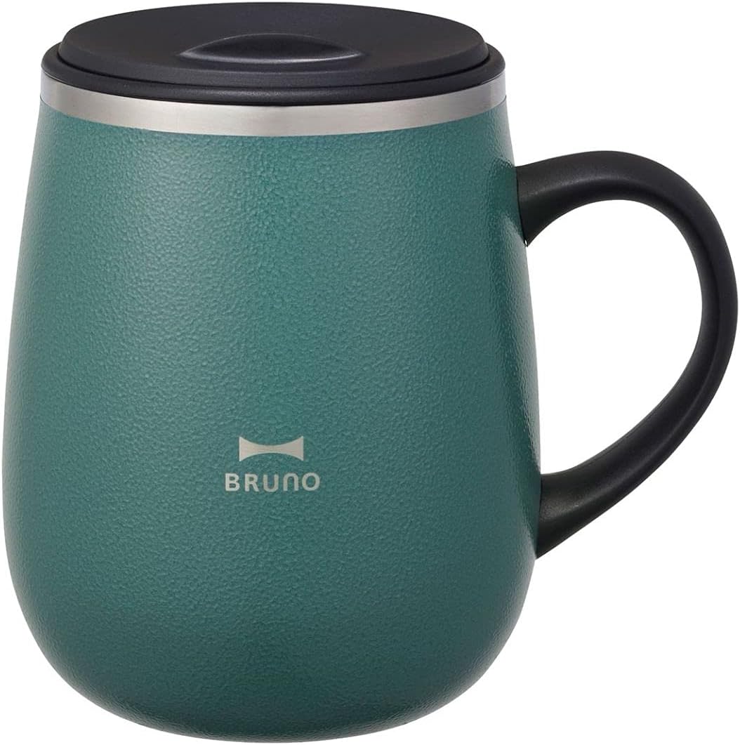 保温保冷 ステンレスマグカップ 蓋付き 460ml ブルーグリーン BHK263-BLGR