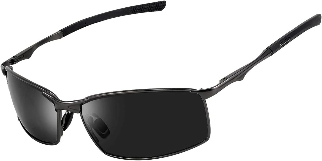 メンズ偏光サングラス UV400保護 超軽量 運転・釣り用 B1029