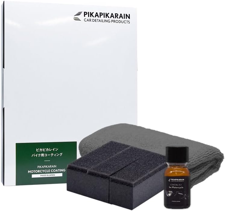 バイク・小型車用硬化型ガラスコーティング剤「ピカピカレイン」10ml【高耐久・滑水】【日本製】