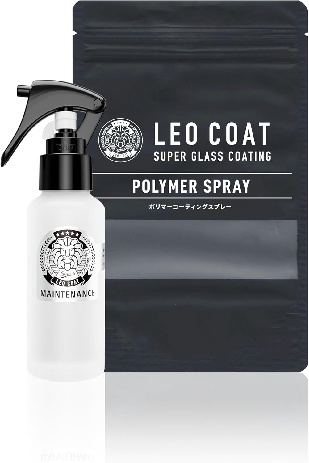 LEO COAT ガラス系撥水コーティングスプレー 100ml 日本製 本道防汚メンテナンス