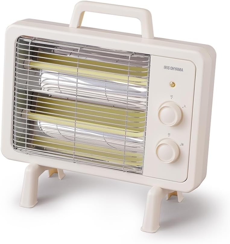 アイリスオーヤマ 電気ストーブ 遠赤外線ヒーター 400W/800W 速暖 アイボリー