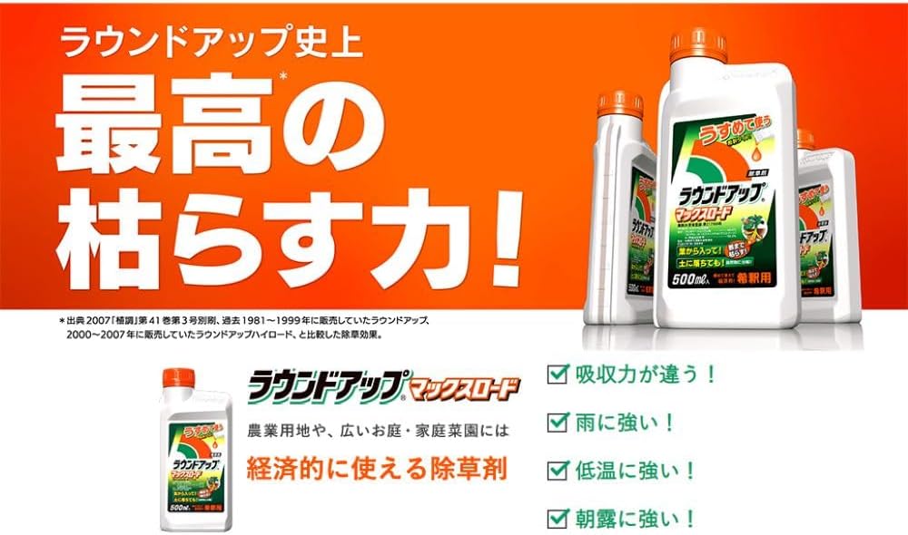 ラウンドアップマックスロード 除草剤 500ml 希釈タイプ