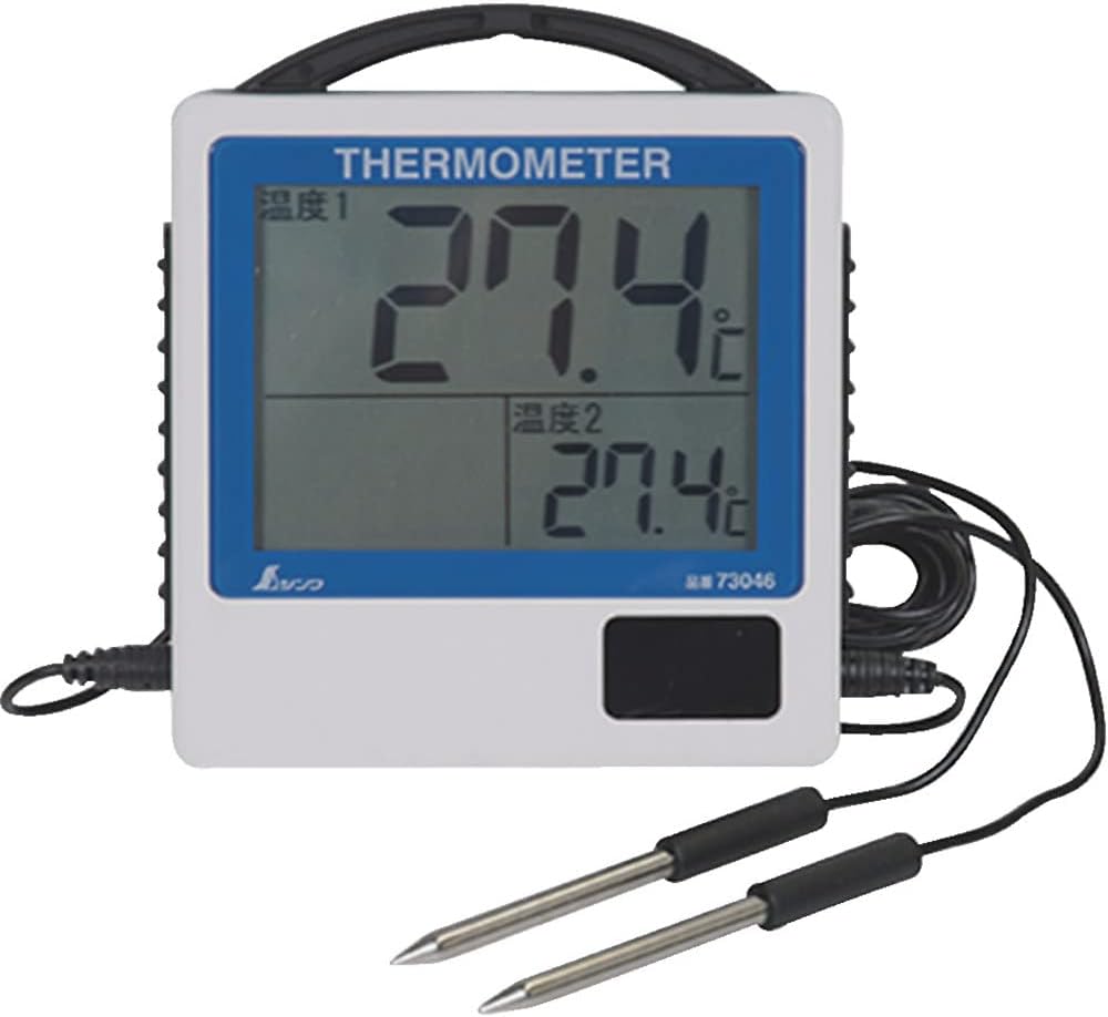 防水型デジタル温度計 G-2 二点隔測式 シンワ測定