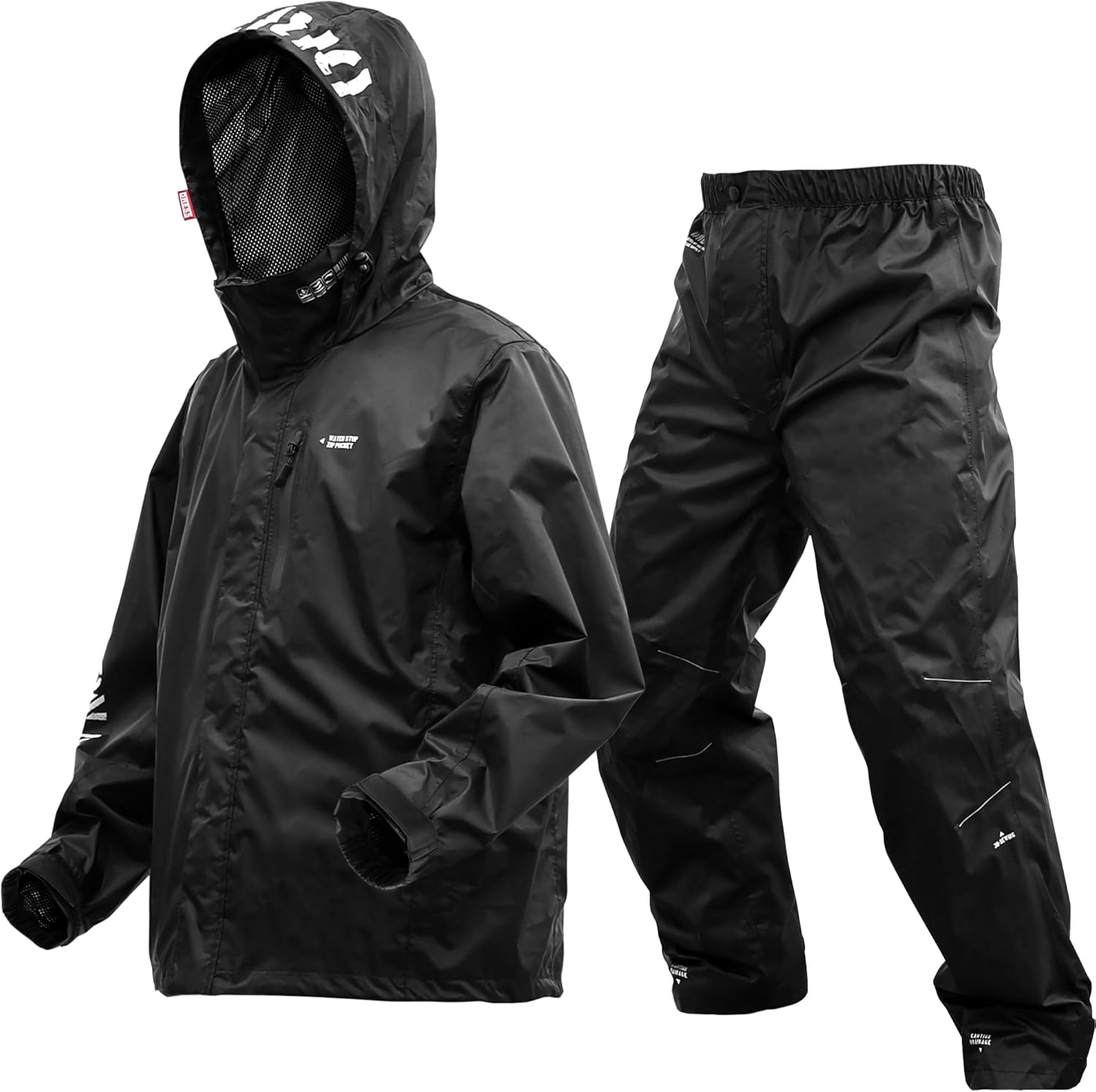 レインスーツ 上下セット エアボーン M~3XL 通気メッシュ 防水 撥水 釣り・アウトドア用