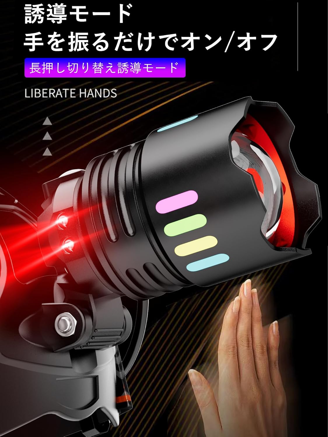 2025最新型LED防水ヘッドライト 300万ルーメン Type-C充電式 釣り・キャンプ用