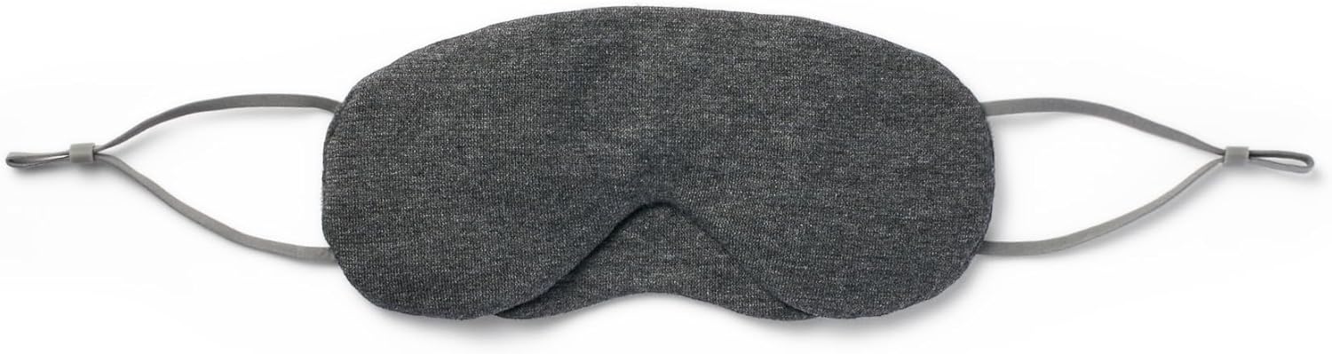 無印良品 綿混天竺アイマスク ダークグレー 約9.5×20cm
