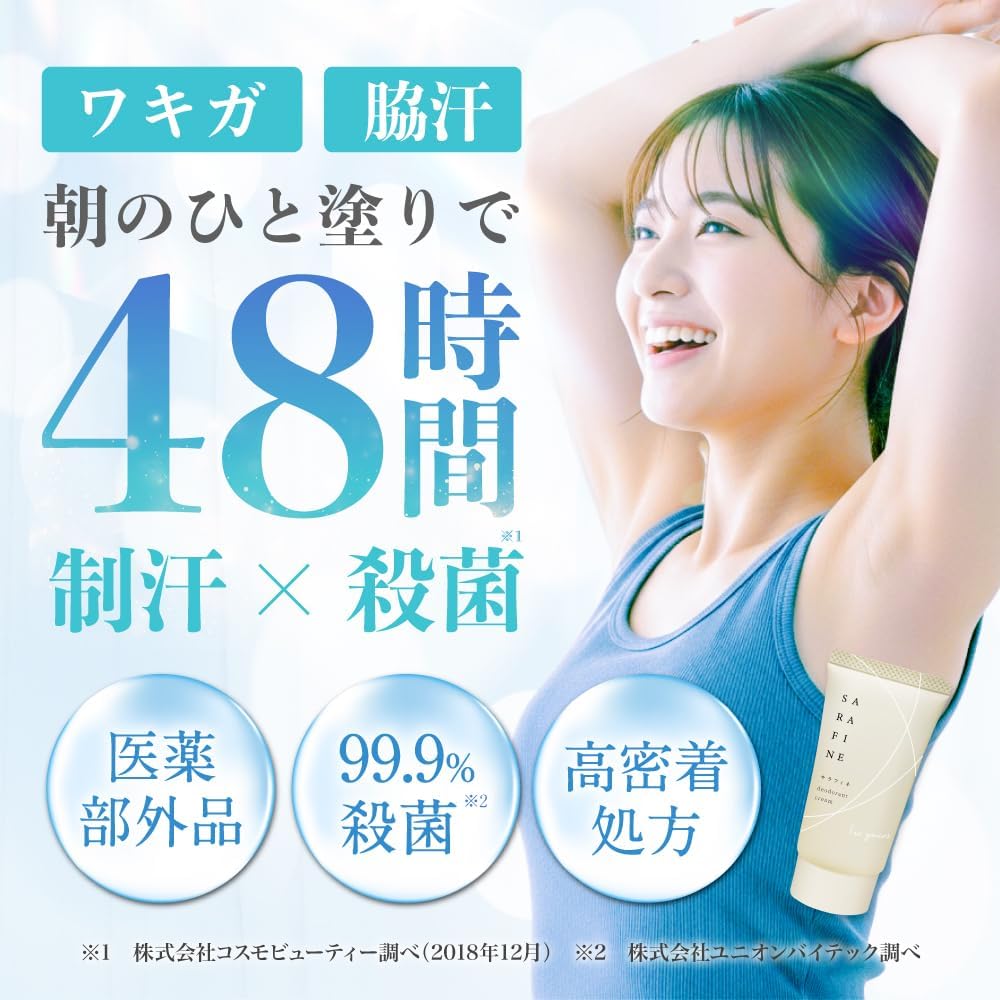 ワキガ用サラフィネ消臭クリーム - 医薬部外品 1個