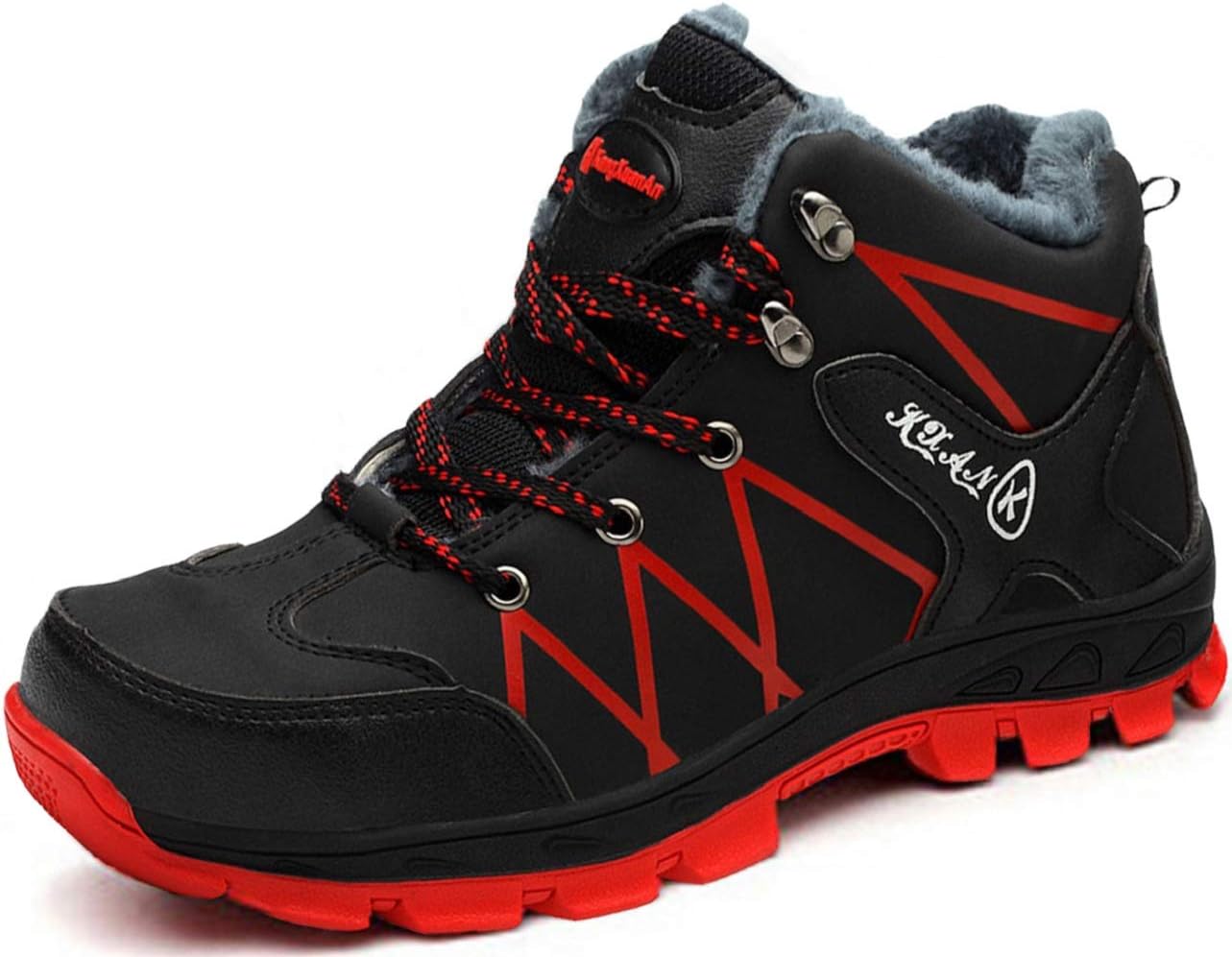 ハイカット作業靴 メンズ 防寒 通気 滑り止め 黒