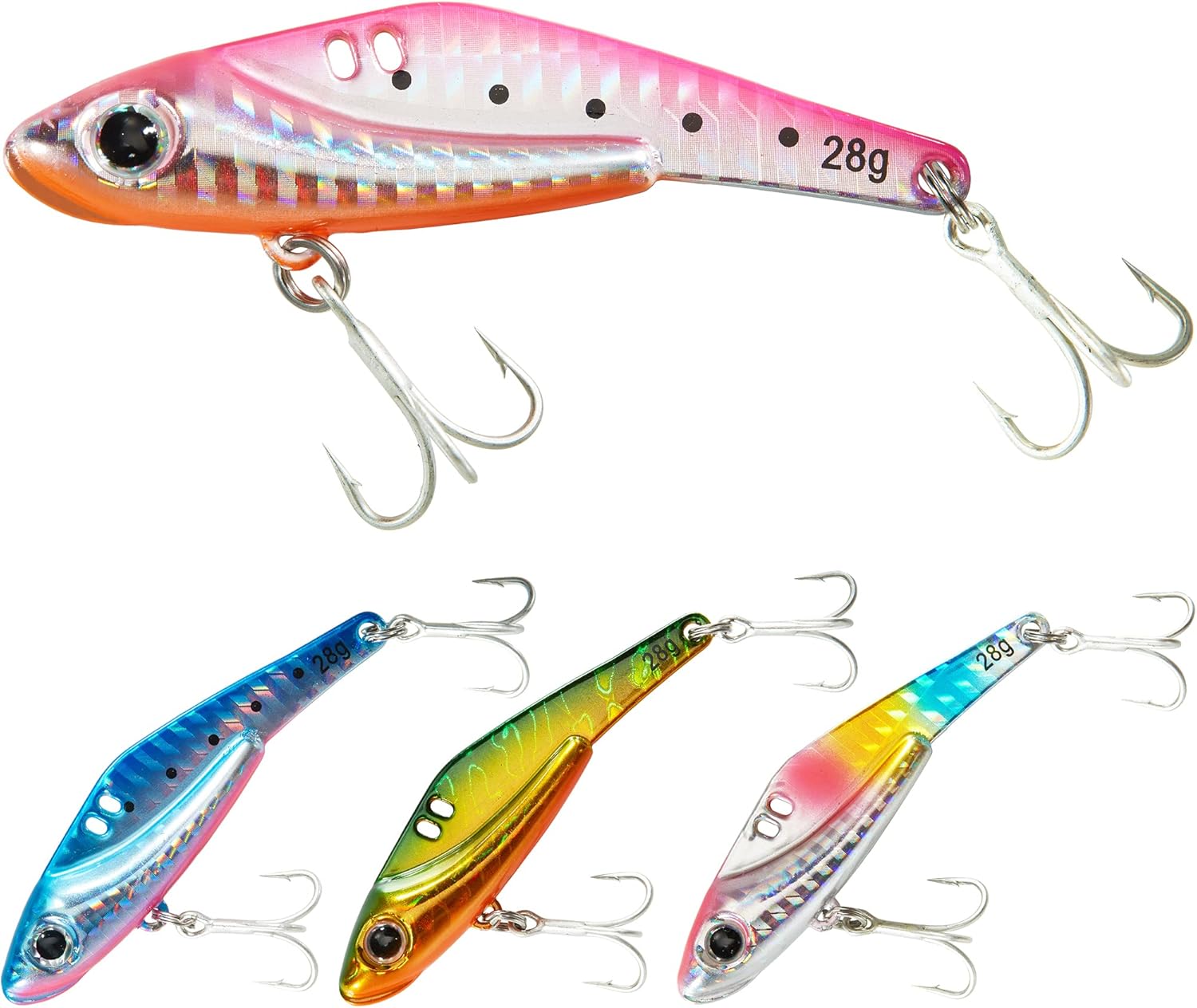 13g/18g/28g メタルバイブ 4色セット｜シーバス用ルアー KOKO