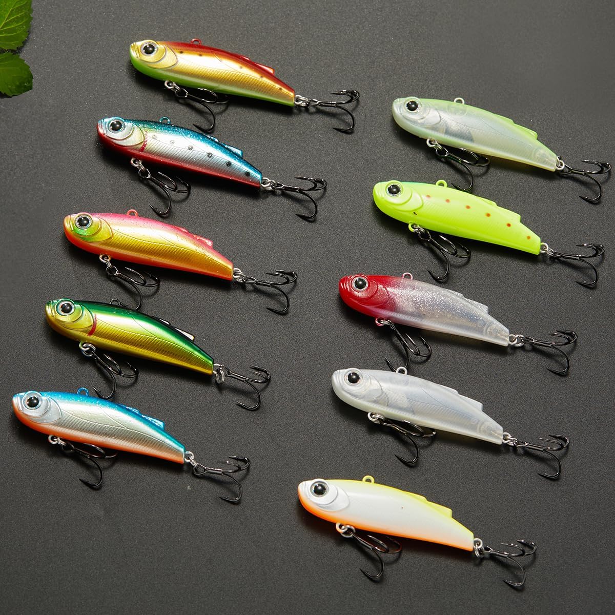 シーバス釣り用57mmミニバイブレーションルアー5色セット