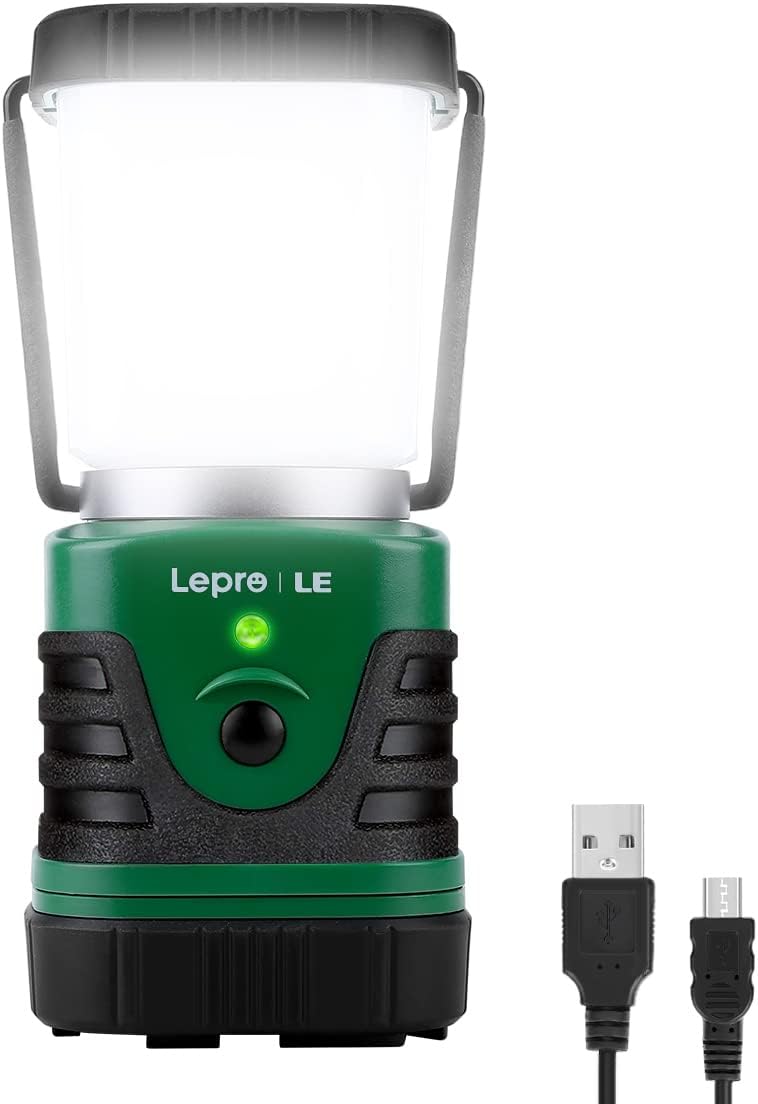 USB充電式 LEDランタン 1000ルーメン 防滴仕様 ソロキャンプ・アウトドア用