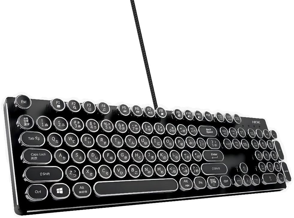 日本語メカニカルキーボード 青軸 104キー USB有線