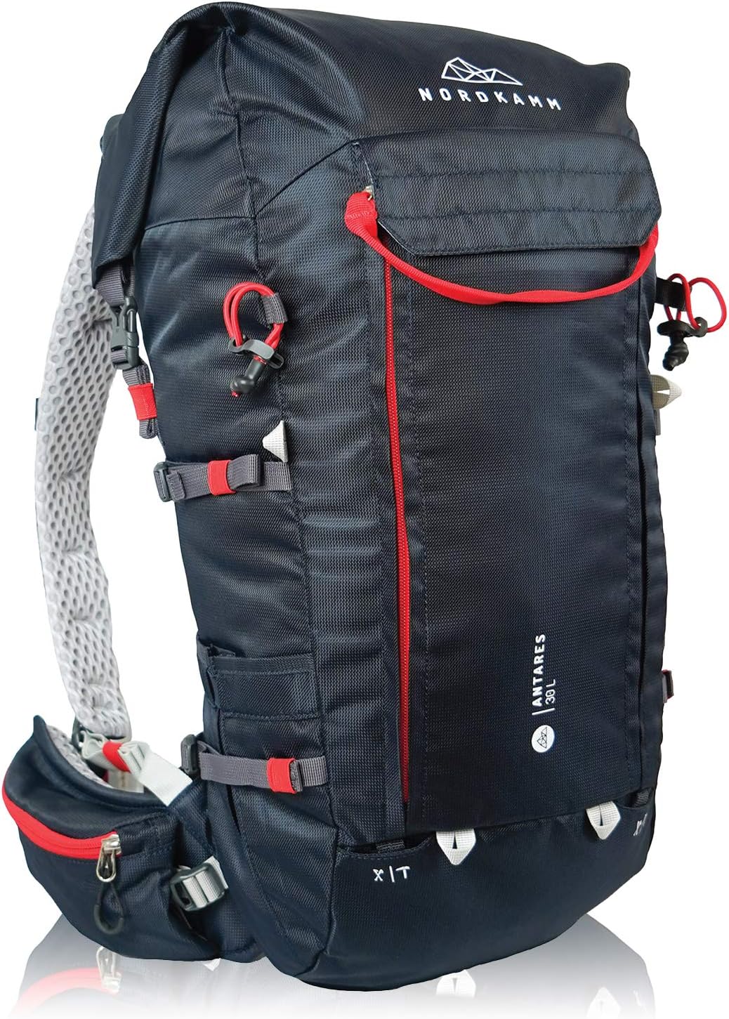 登山用バックパック 30L 大容量 防水 軽量 ヘルメットホルダー付き