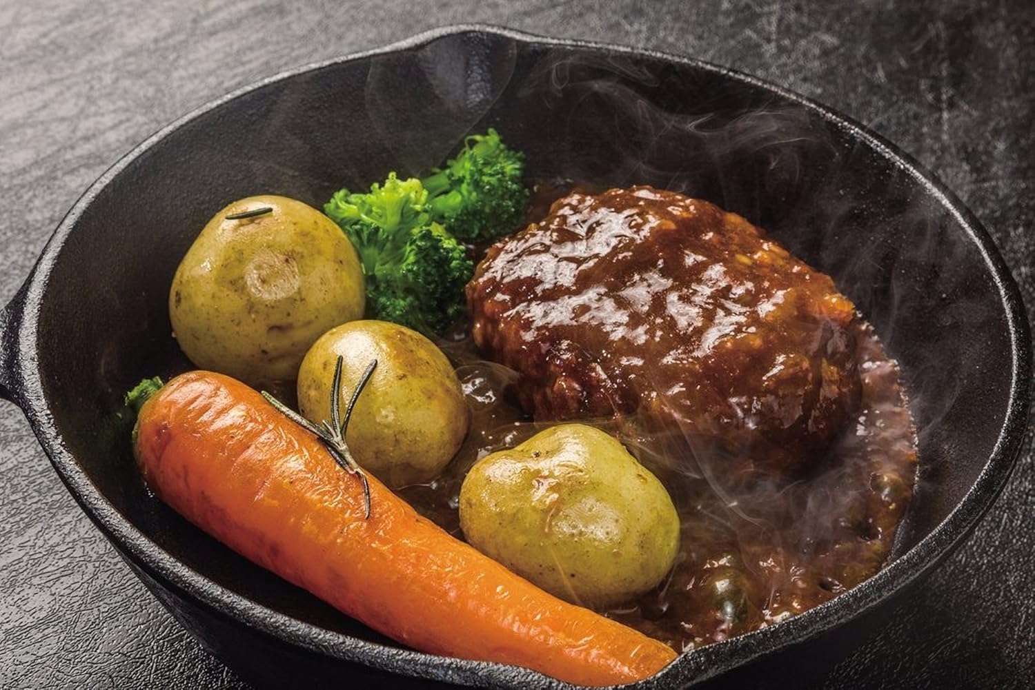 グランピング用 竹製プレート付き スキレットセット 20cm