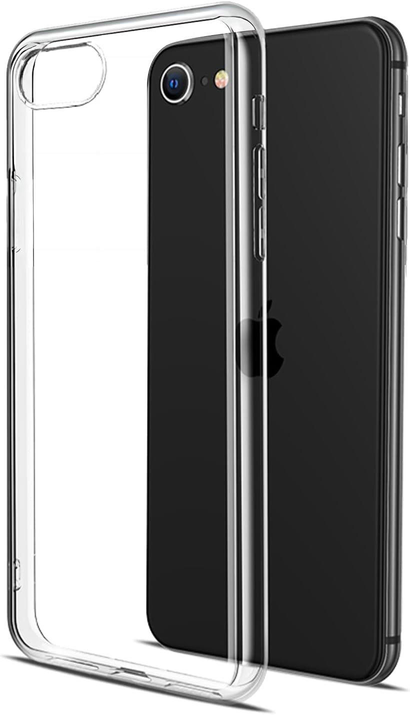 iPhone SE 第2・第3世代/7/8対応 軽量クリアシリコンケース 耐衝撃・滑り止め・ストラップホール付 4.7インチ