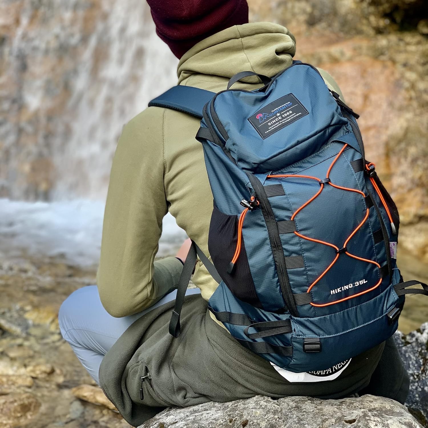 軽量35L登山リュックサック - ハイキング・アウトドア用